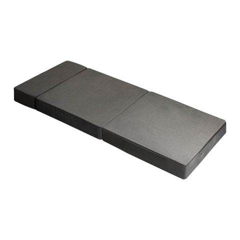 Foldable Foam Mattress Floor Bed Grey Single