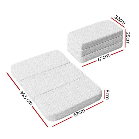 Foldable Mattress Folding Foam Cot Bed Cool Gel