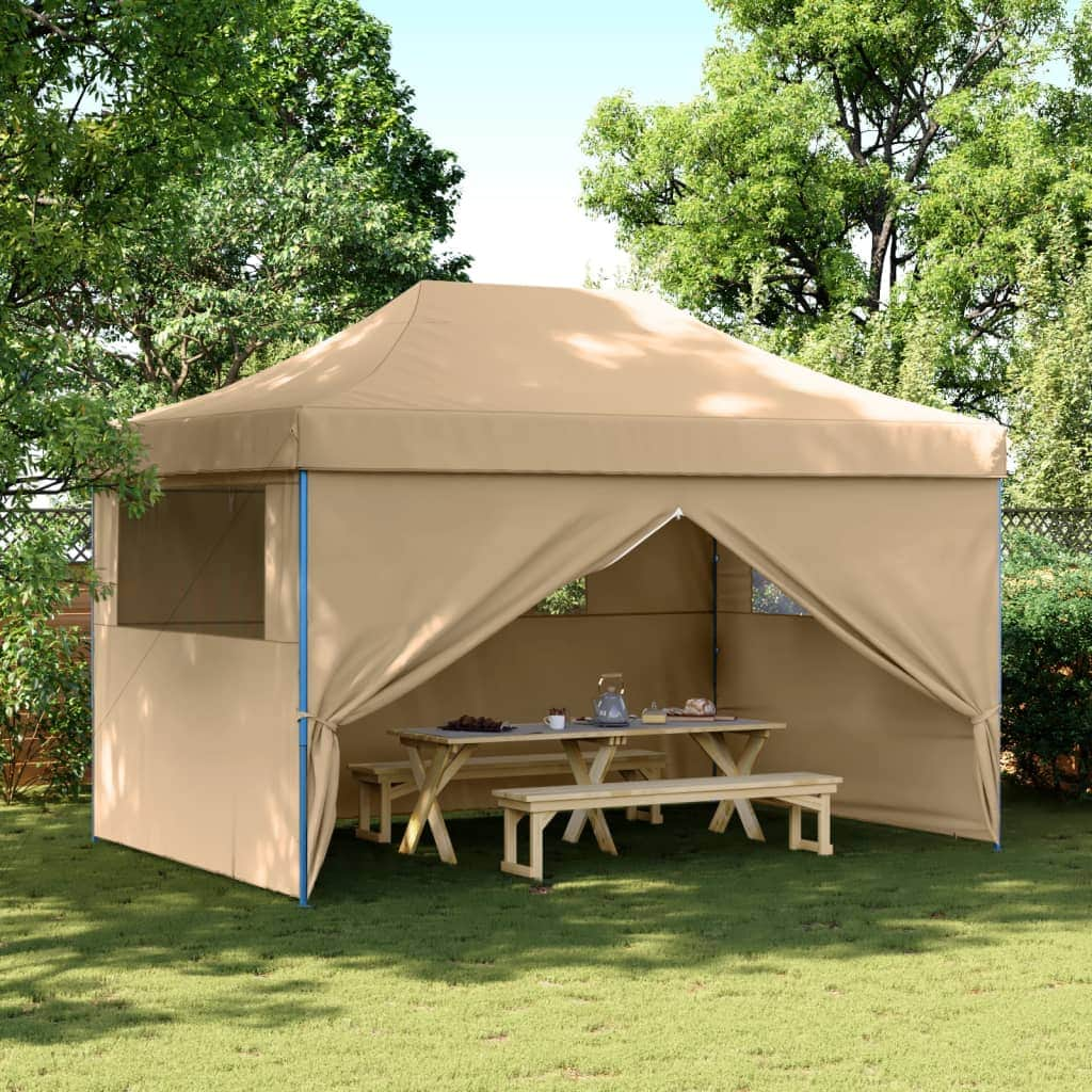 Foldable Party Tent Pop-Up with 4 Sidewalls