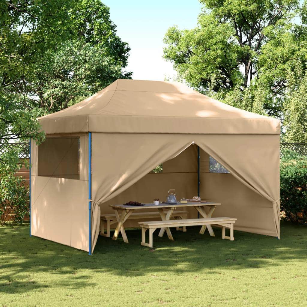 Foldable Party Tent Pop-Up with 4 Sidewalls