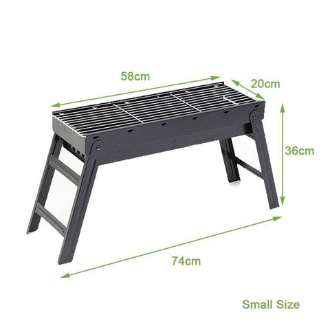 Foldable Portable Bbq Charcoal Grill Barbecue Camping Hibachi Picnic Large