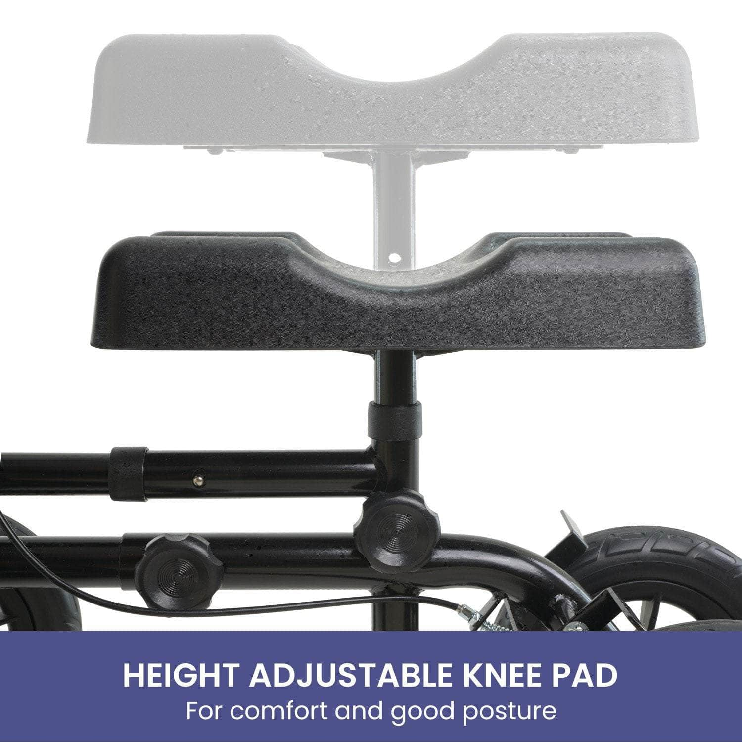 Foldable Steel Mobility Knee Scooter Walker for Enhanced Comfort