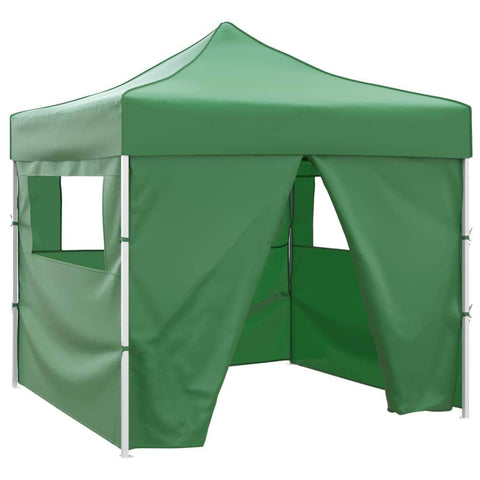 Foldable Tent with 4 Walls Green