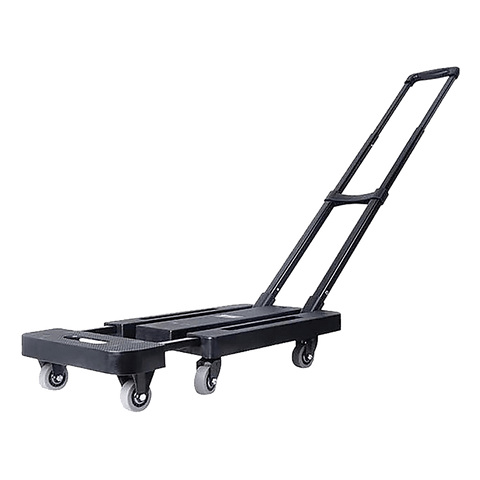 Foldable Trolley Cart With 6 Rotating Wheels