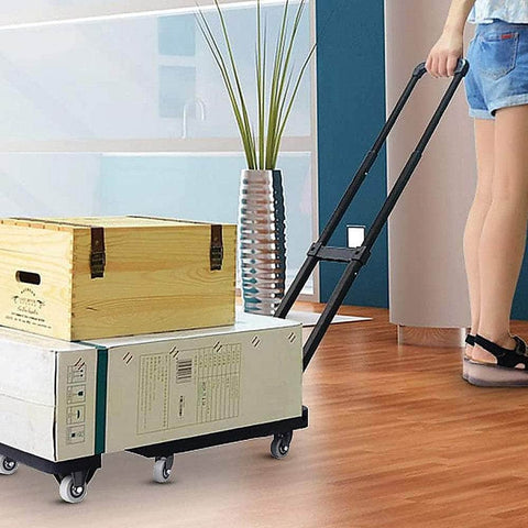 Foldable Trolley Cart With 6 Rotating Wheels