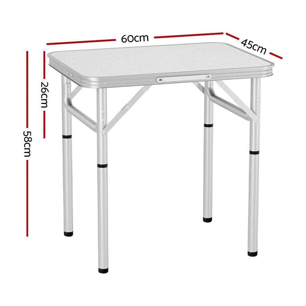 Folding Camping Table 60Cm Adjustable