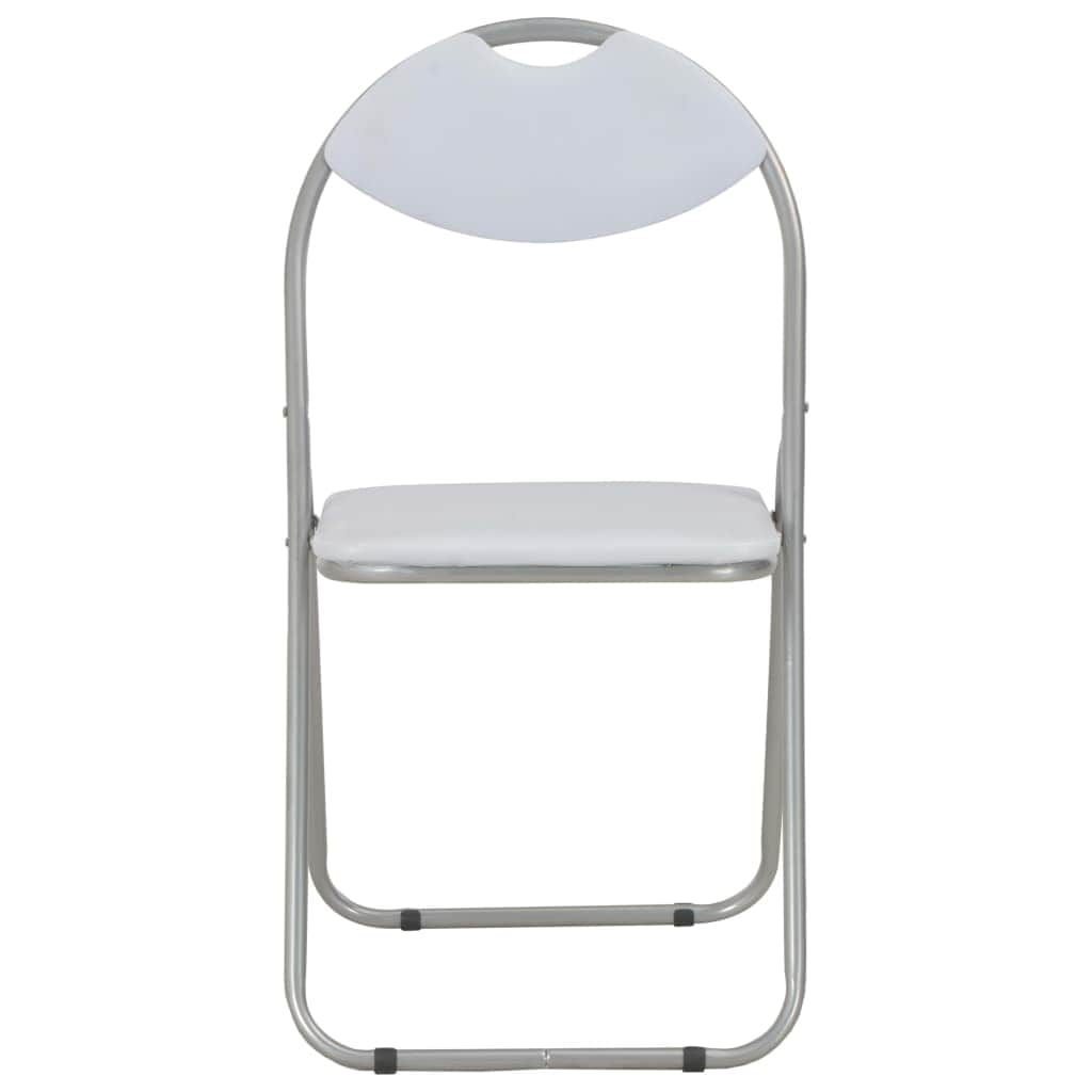 Folding Dining Chairs 2 pcs White