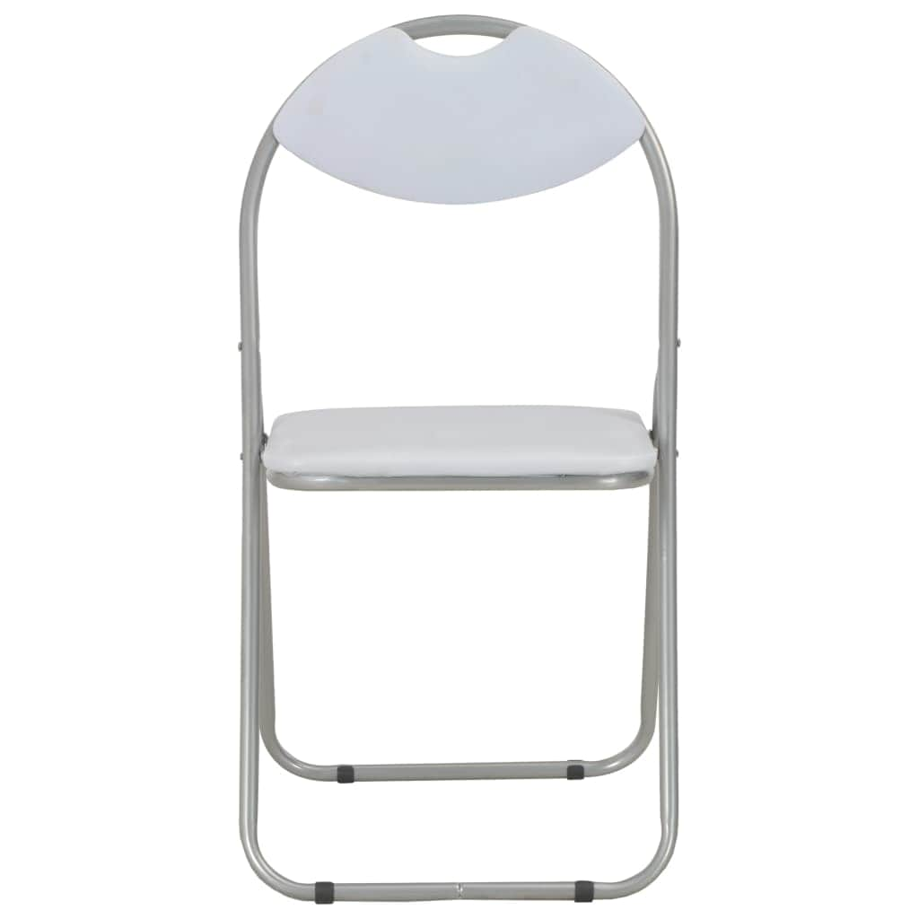 Folding Dining Chairs 6 pcs White