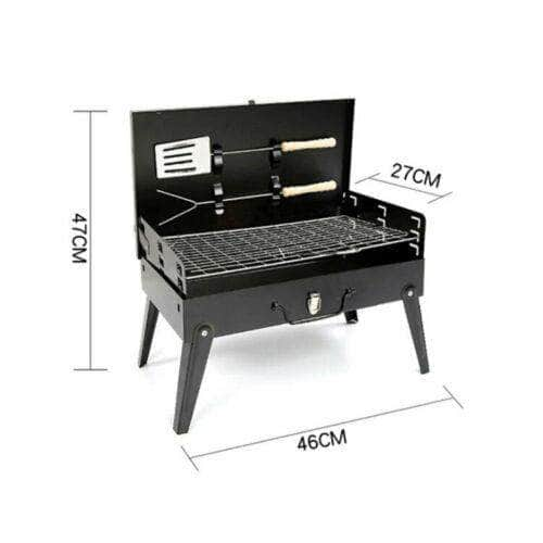 Folding Picnic Camping Charcoal Bbq Grill Portable Garden Barbecue Grill Broiler Outdoor