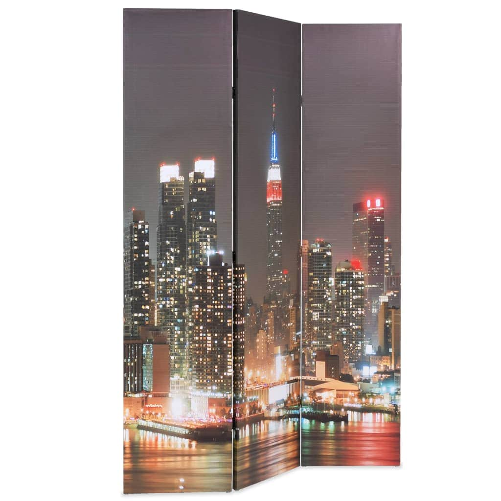 Folding Room Divider Privacy New York by Night