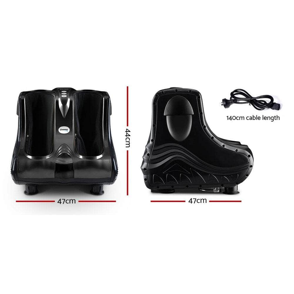 Foot Massager Massagers Shiatsu Electric Roller Ankle Calf Leg Kneading Black