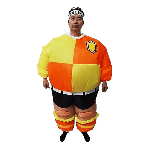 FOOTBALL Fancy Dress Inflatable Suit -Fan Operated Costume