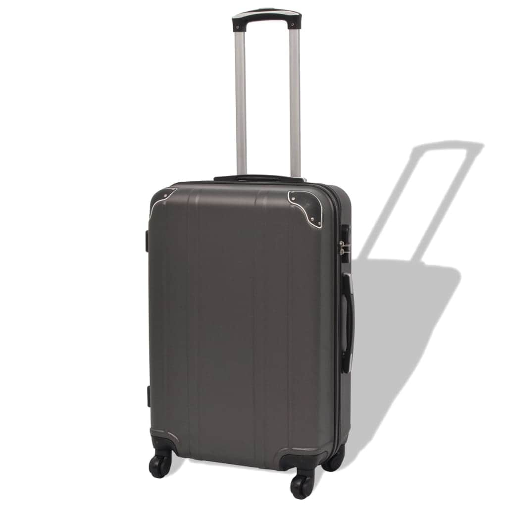 Four Piece Hardcase Trolley Set Anthracite