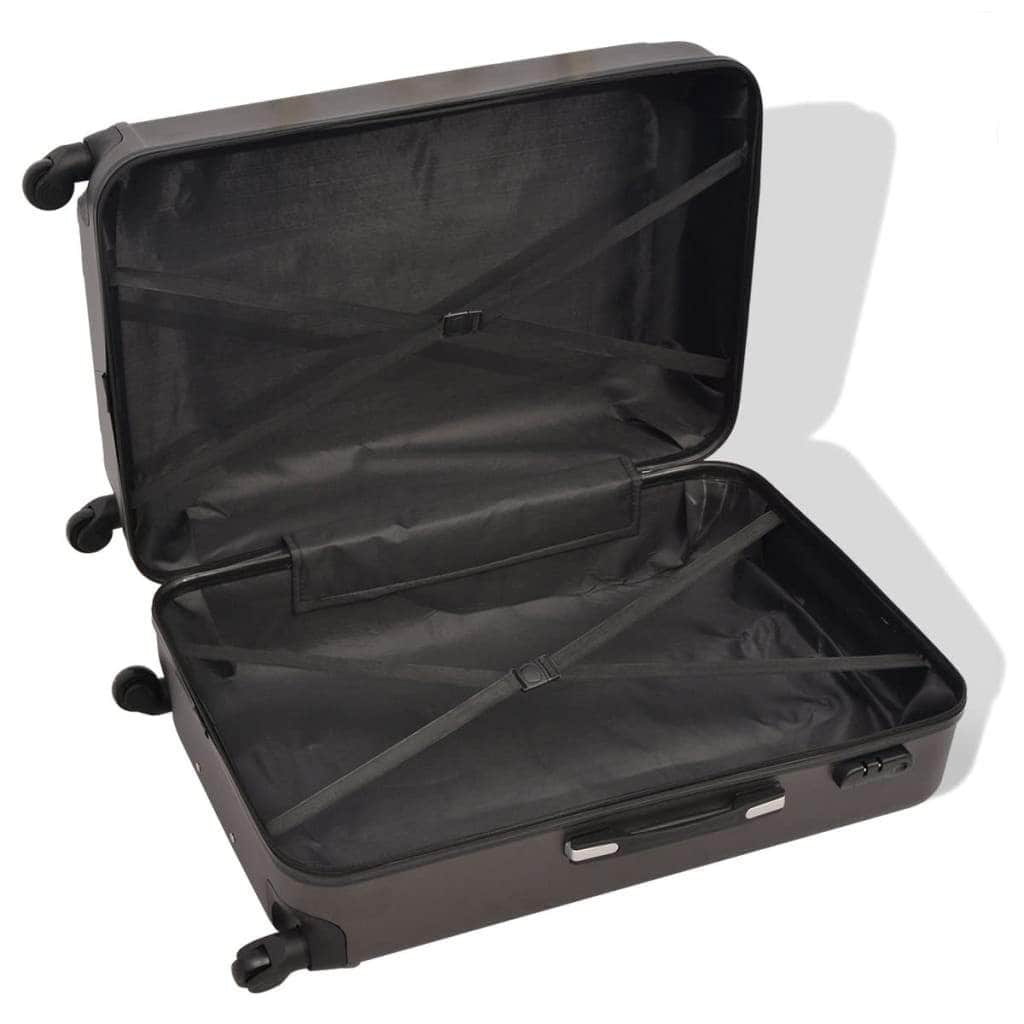 Four Piece Hardcase Trolley Set Anthracite