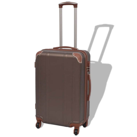 Four Piece Hardcase Trolley Set Coffee