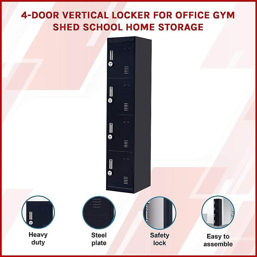 Four-Section Vertical Wardrobe Efficient Storage Solution