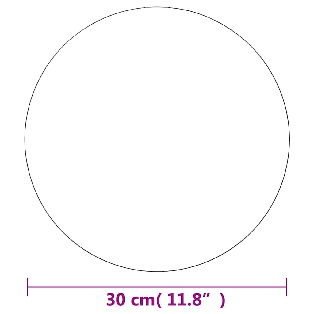 Frameless Mirror Round 30 cm Glass