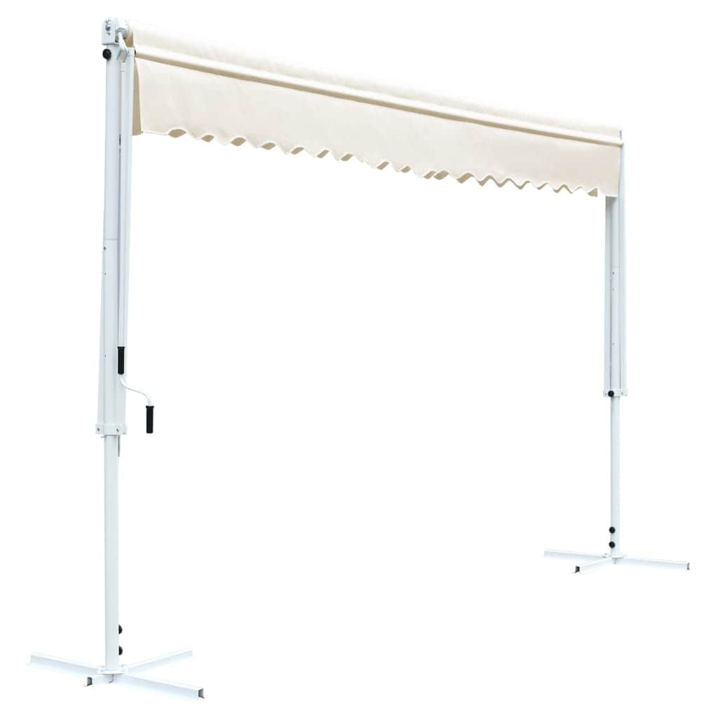 Free Standing Awning Cream