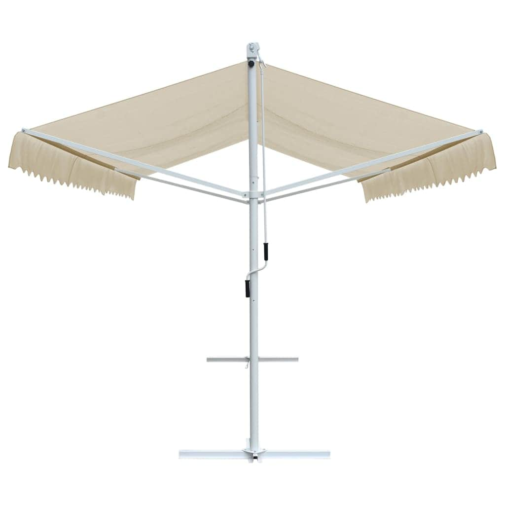 Free Standing Awning Cream