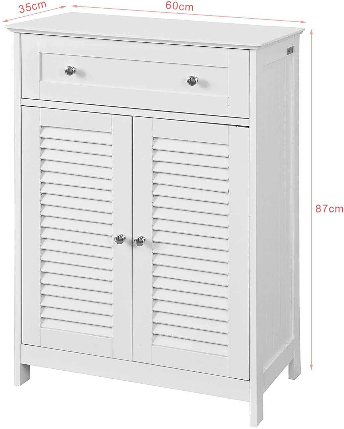 Freestanding Storage Cabinet With Doors/Drawer