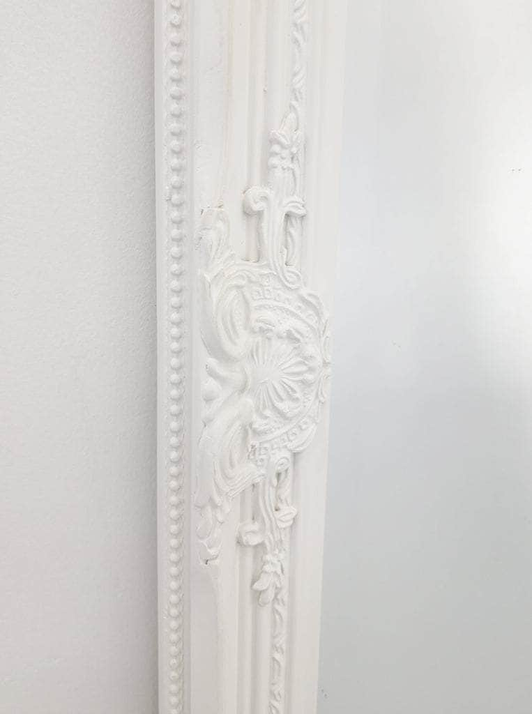 French Provincial Ornate Mirror - White - Small 80cm x 110cm