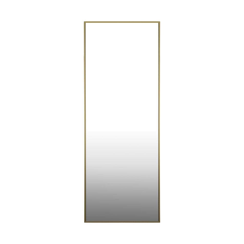 Full Length Mirror Rectangle Free Standing Black/Natural/Gold