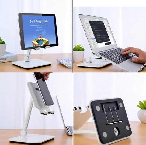 Full Motion 3 In 1 Smartphone Tablet And Notebook Holder White