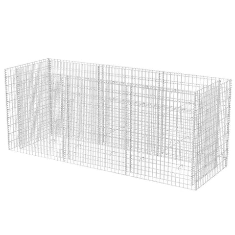 Gabion Planter Steel - Silver