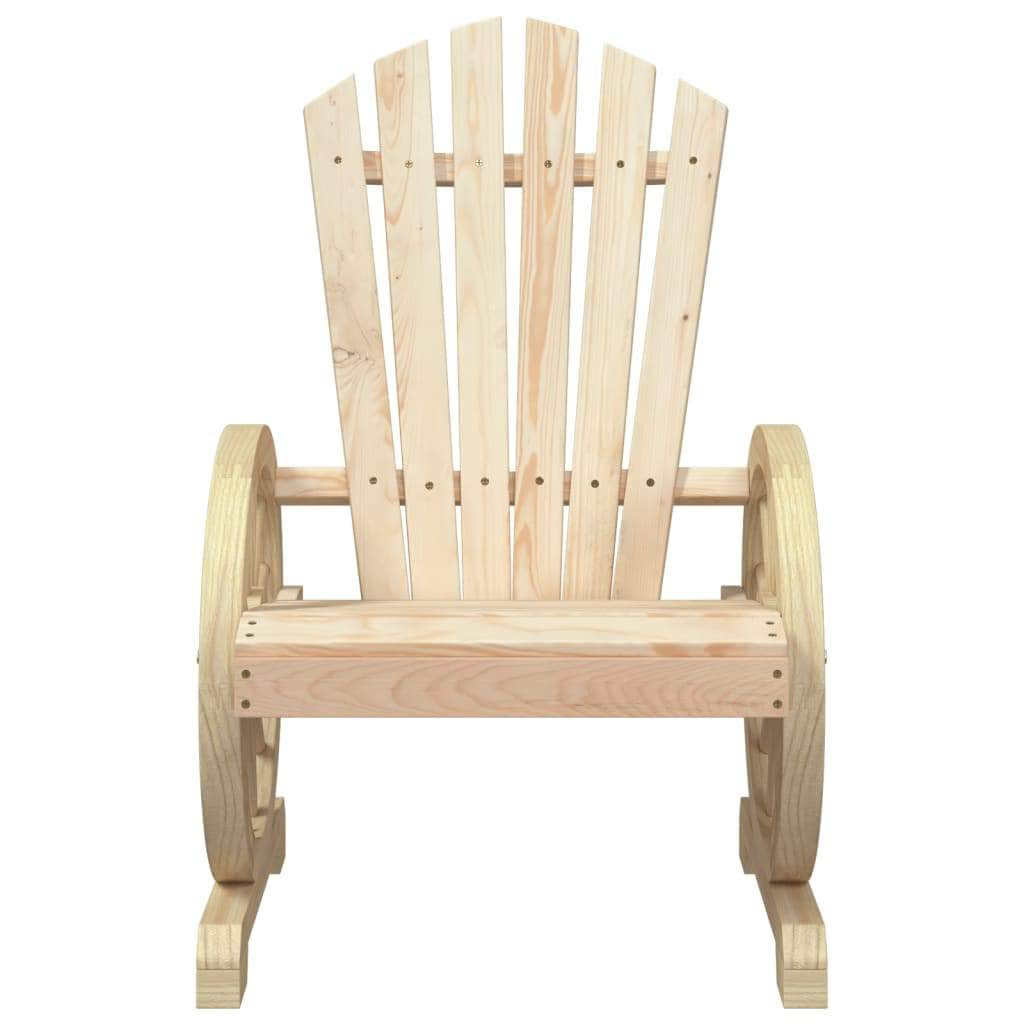 Garden Adirondack Chairs 2 pcs Solid Wood