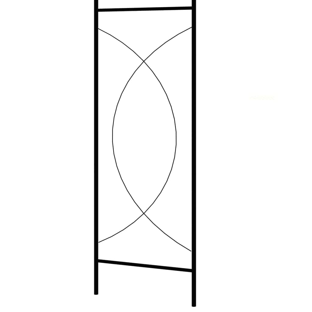 Garden Arch Black  Iron Decor