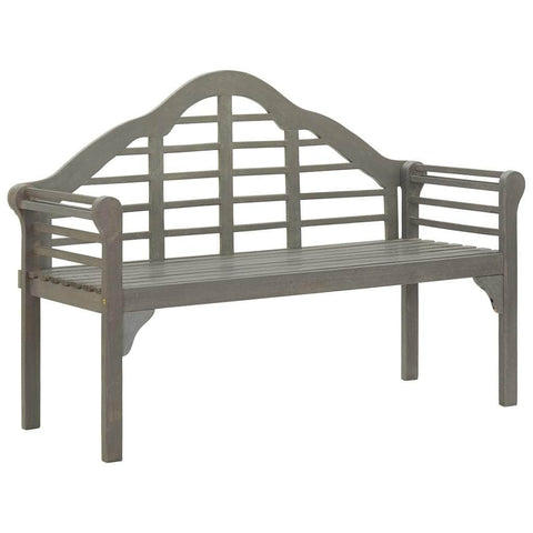 Garden Bench Grey Wash 135 cm Solid Acacia Wood