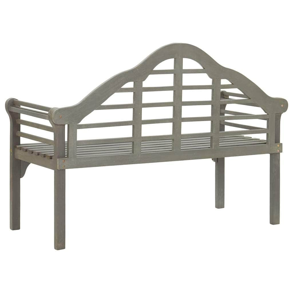 Garden Bench Grey Wash 135 cm Solid Acacia Wood