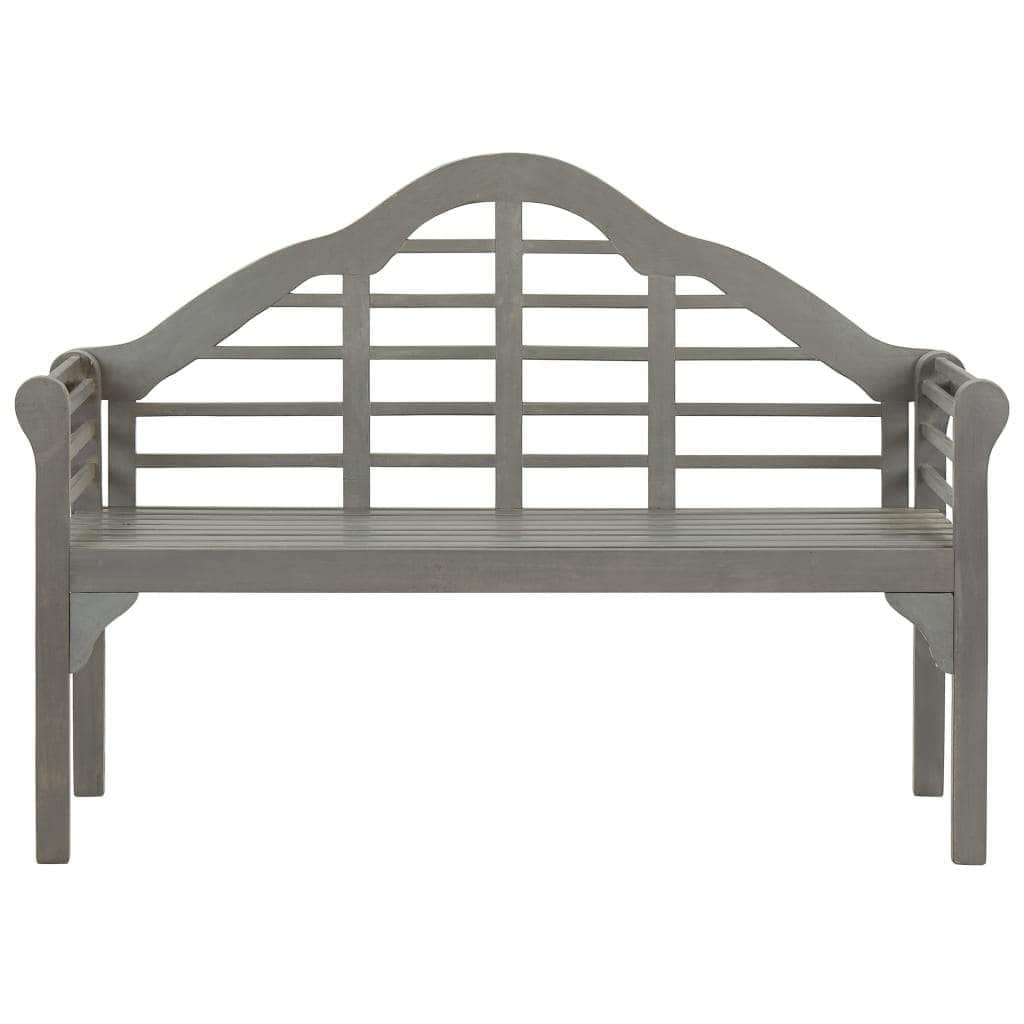 Garden Bench Grey Wash 135 cm Solid Acacia Wood