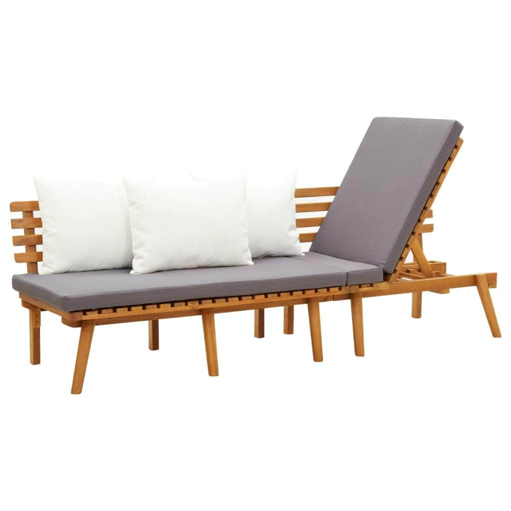 Garden Day Bed Solid Wood Acacia