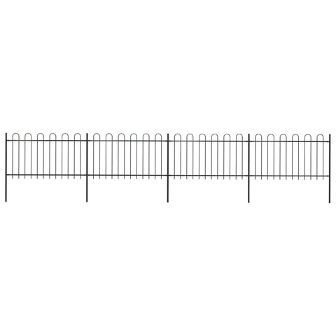 Garden Fence with Hoop Top Steel Study