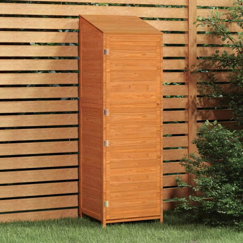 Garden Shed Brown Solid Wood