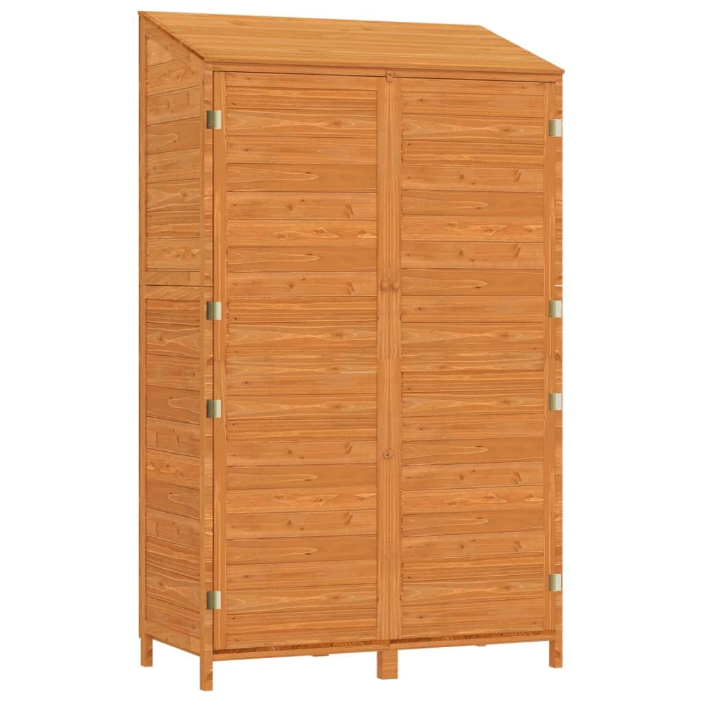 Garden Shed Brown Solid Wood Fir