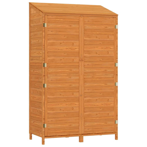 Garden Shed Brown Solid Wood Fir