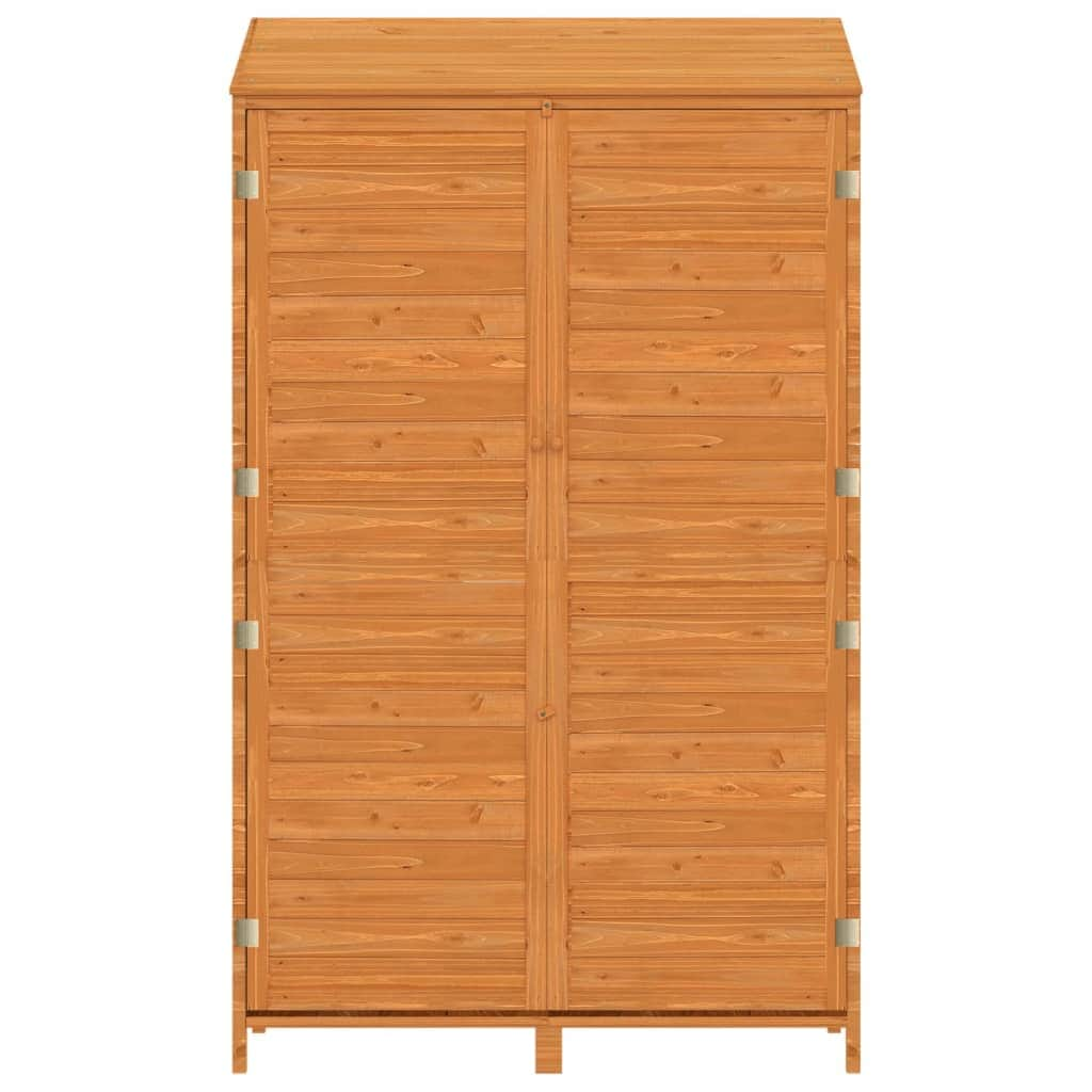 Garden Shed Brown Solid Wood Fir