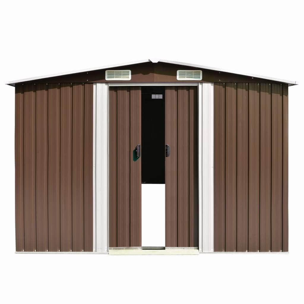 Garden Shed Metal Brown