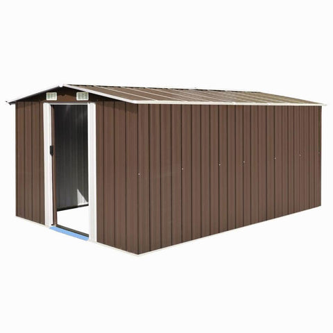 Garden Shed Metal Brown