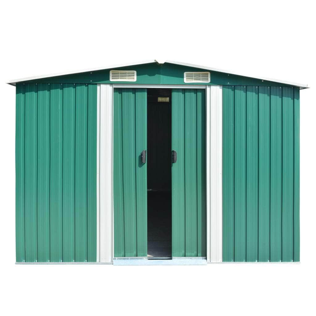 Garden Shed  Metal Green