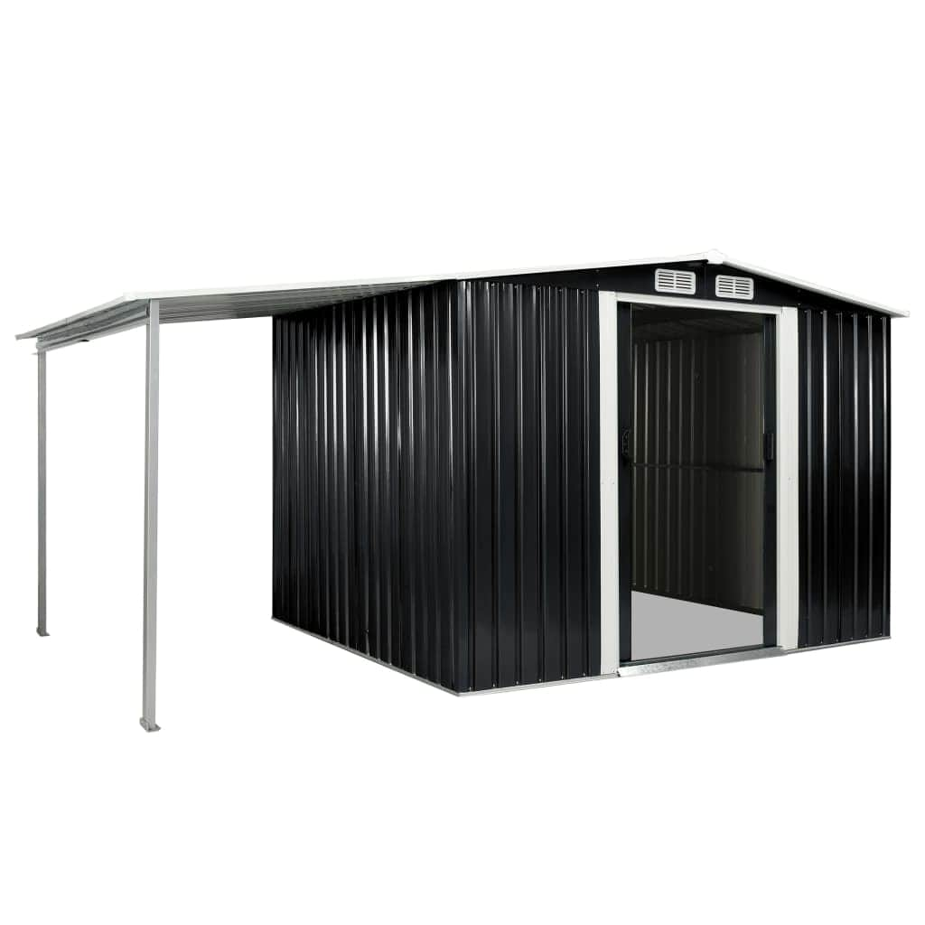 Garden Shed with Sliding Doors Steel