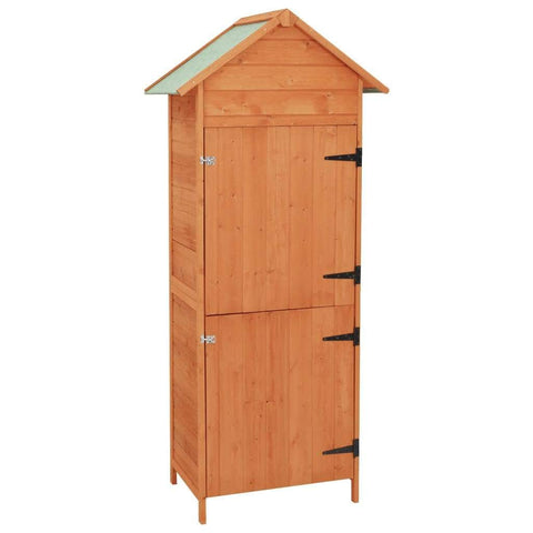 Garden Storage Cabinet Brown