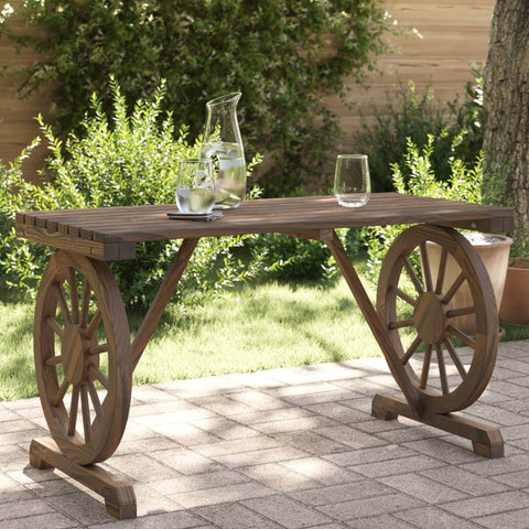 Garden Table Solid Wood Fir