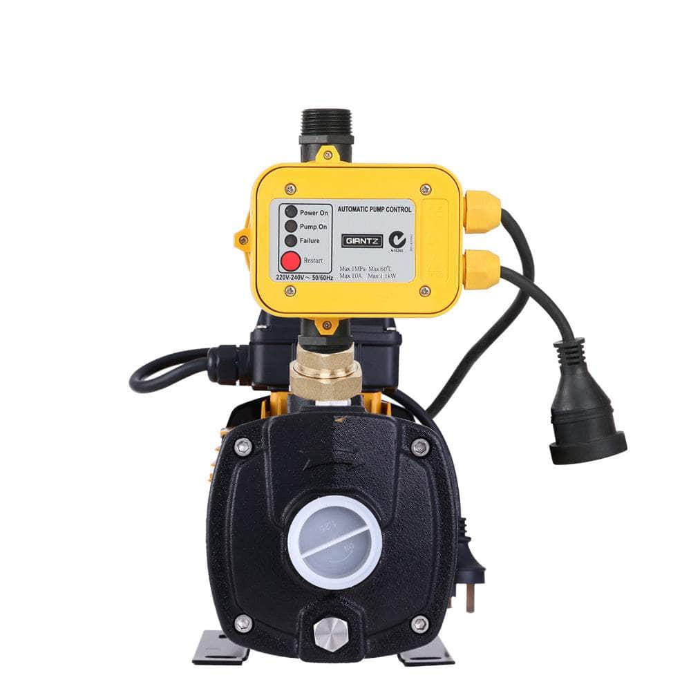 Garden Water Pump High Pressure 2000W Multi Stage Tank Rain Irrigation Yellow