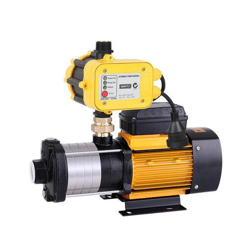 Garden Water Pump High Pressure 2000W Multi Stage Tank Rain Irrigation Yellow