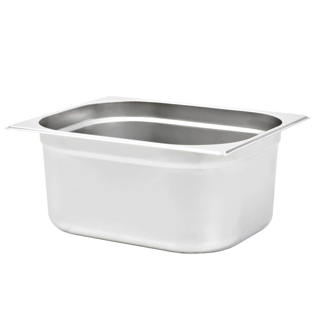 Gastronorm Containers 2 pcs GN 1/2 150 mm Stainless Steel