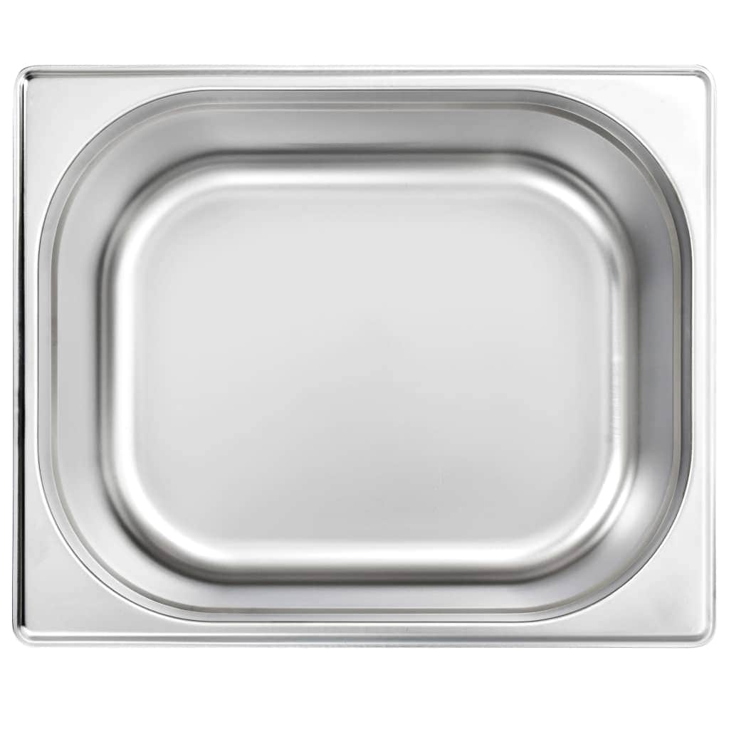 Gastronorm Containers 2 pcs GN 1/2 150 mm Stainless Steel