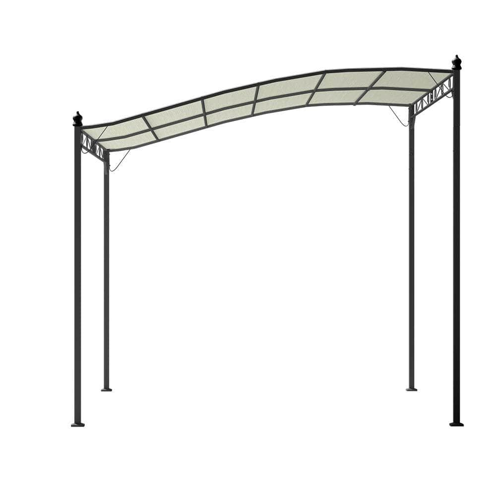 Gazebo 3M Party Marquee Outdoor Wedding Tent Iron Art Canopy Beige